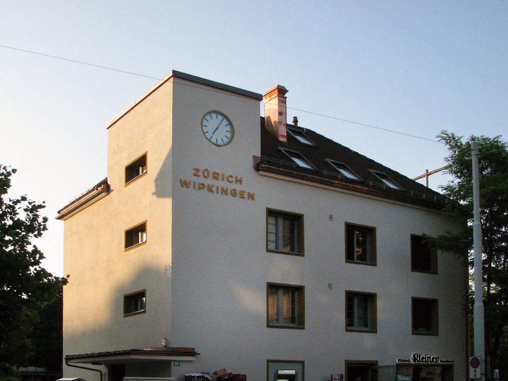 Wipkingen stacijas pulkstenis 