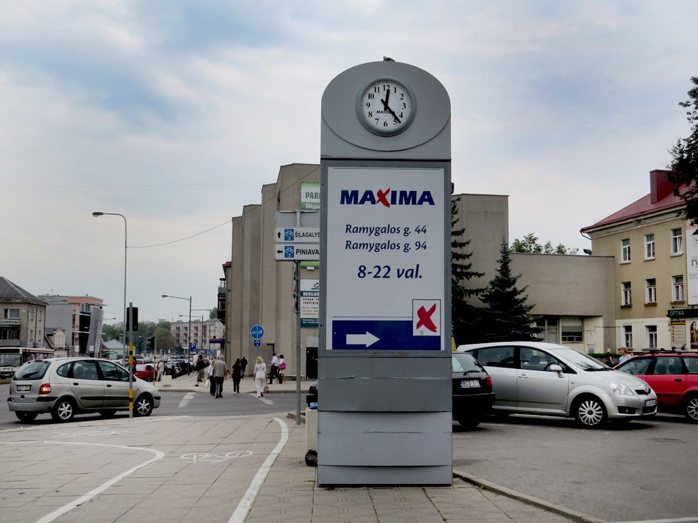  Reklāmas pulkstenis Maxima