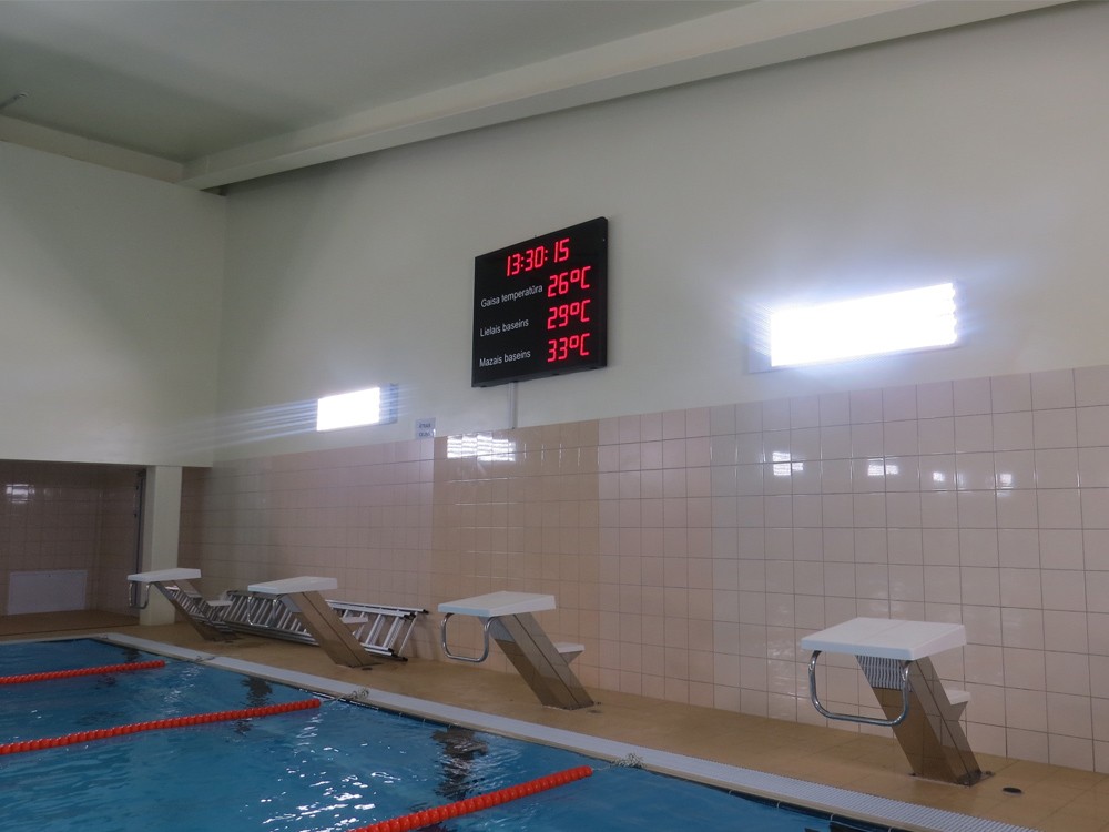 Salaspils, sporta baseina tablo 